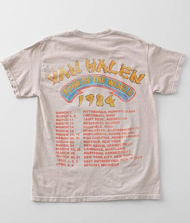 Van Halen World Tour 1984 Band T-Shirt BACK