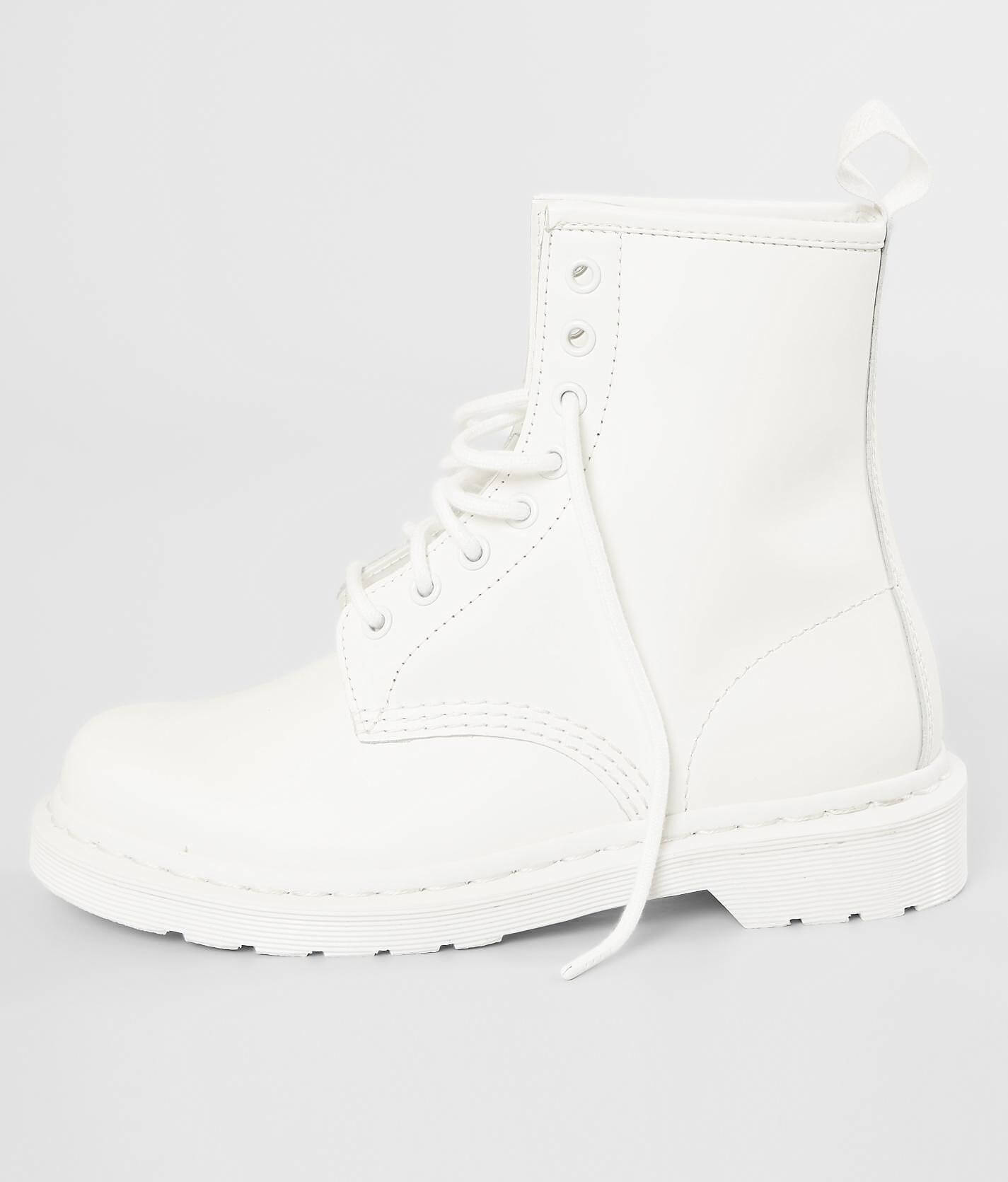 dr martens 1460 mono boot white smooth
