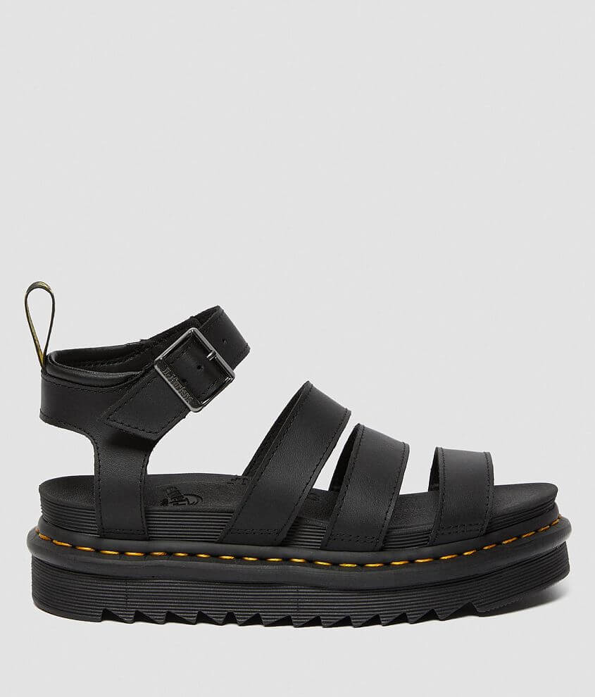 Dr. Martens Blaire Leather Sandal Women s Shoes in Black Buckle