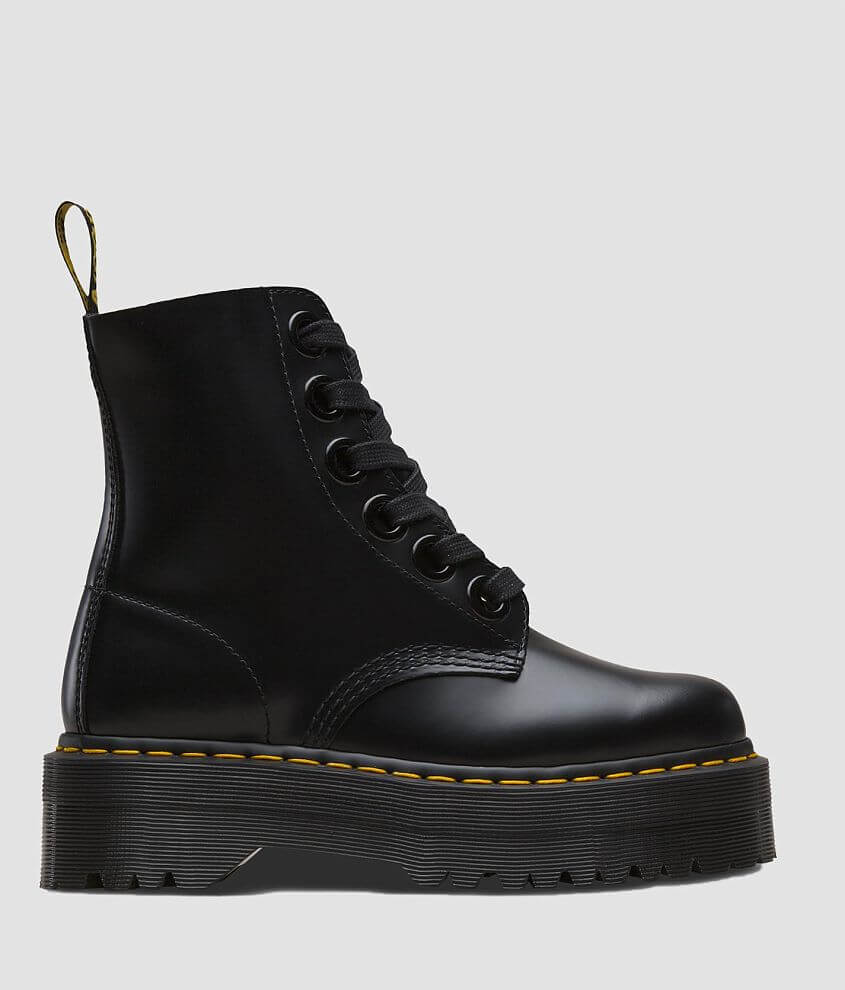 Dr. Martens Molly Leather Platform Boot front view