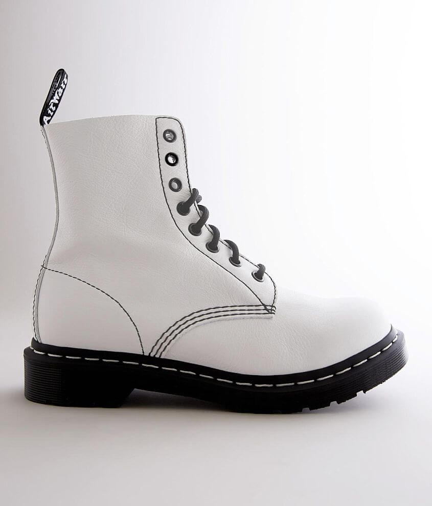 Dr. Martens 1460 Pascal Leather Boot - Women's Shoes in Optical White ...
