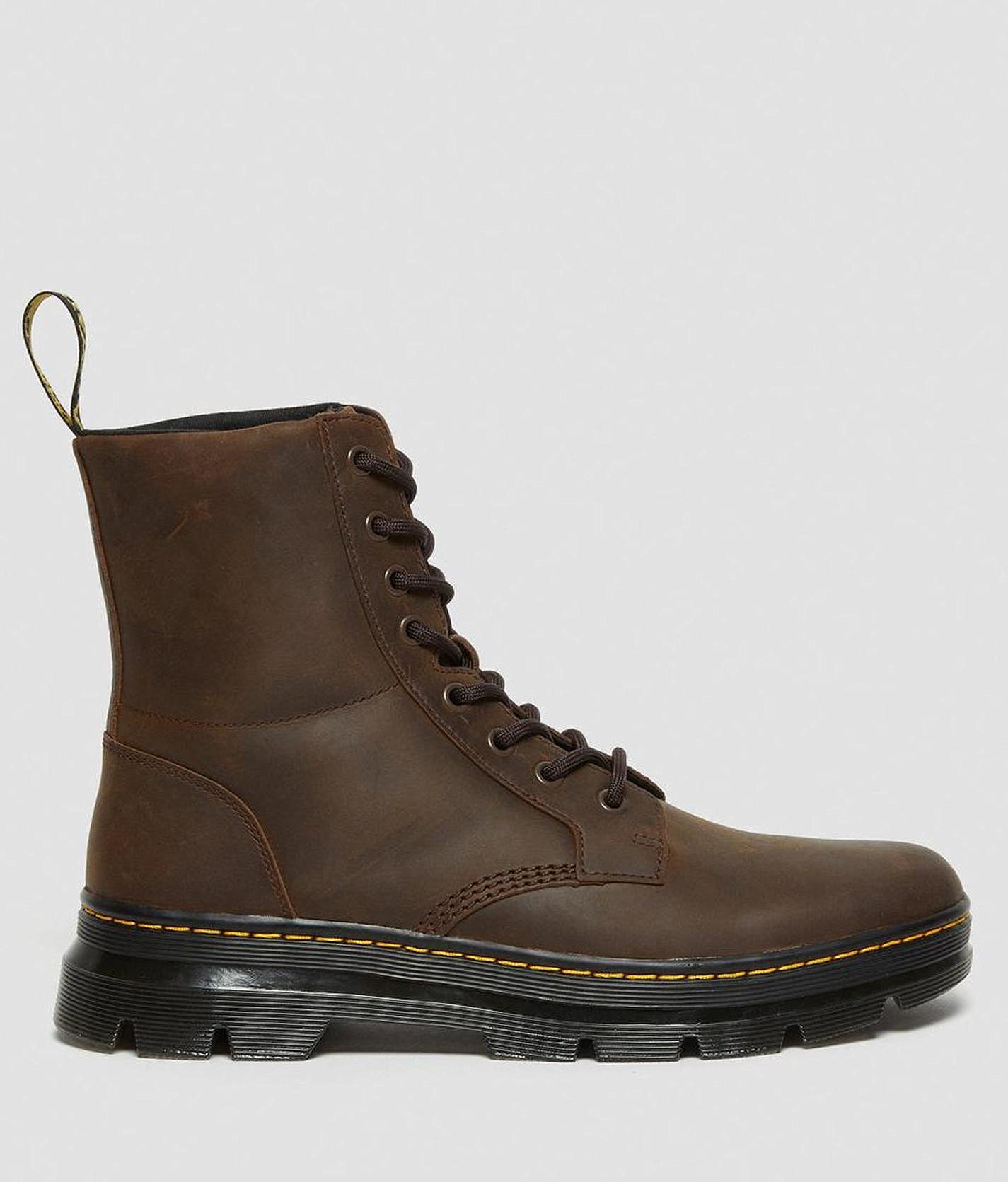 Dr. Martens Combs Leather Boot - Men's Shoes in Gaucho Crazy Horse | Buckle