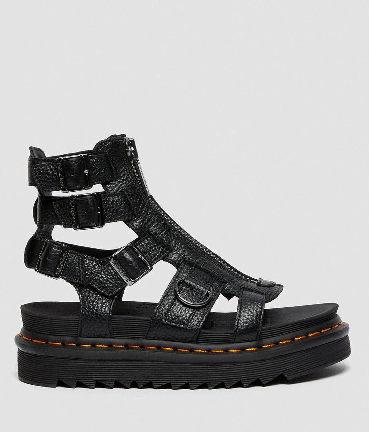 Dr. Martens Olson Milled Nappa Leather Sandal - Women's Shoes in 