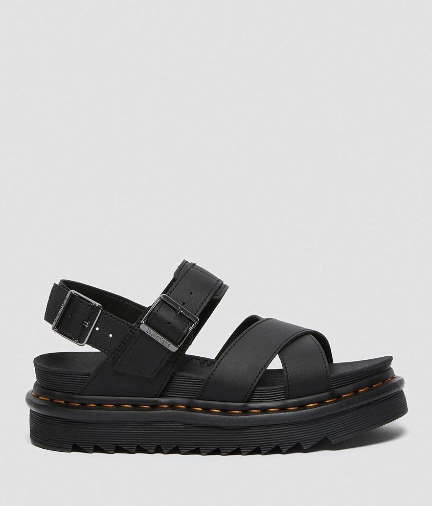 Dr. Martens Voss II Hydro Leather Flatform Sandal front view