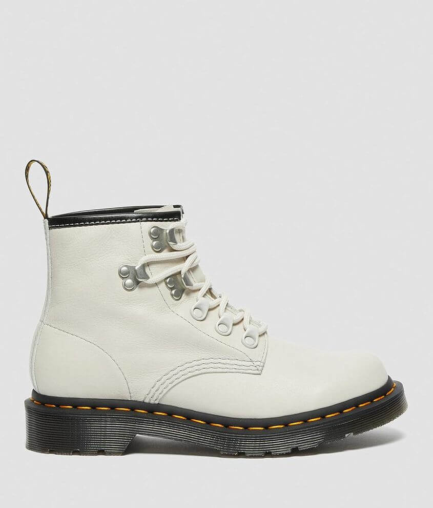 Dr. Martens 101 Hardware Virgina Leather Boot - Women's Shoes in Bone ...