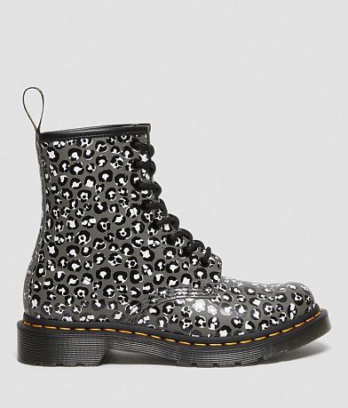 Dr. Martens 1460 Smooth Leather Leopard Boot front view