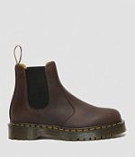 Dr Martens★2976 YS★サイドゴア★兼用 DARK BROWN CRAZY HORSE 8053 Arc Crazy Horse Leather Platform Casual Shoes in Dark