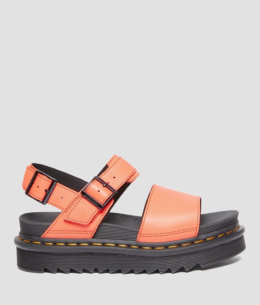 Dr. Martens Voss Zebrilus Leather Flatform Sandal front view