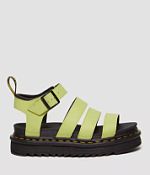 Martens Blaire Leather Sandal Women's Shoes in Lime Green