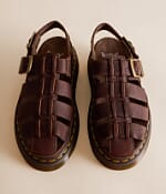 Dr. Martens Wrenlie Grizzly Leather Sandal - Women's Shoes in Dark