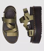 ★Dr.Martens★ Kimber II Khaki 31805357 Dr. Martens Kimber Athena Leather Flatform Sandal - Women's