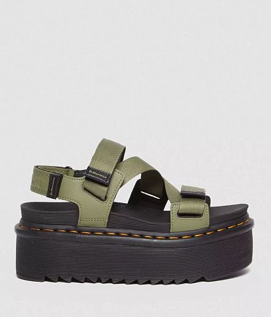 Buckle Strap Espadrille Wedge Sandals - Black Ptn