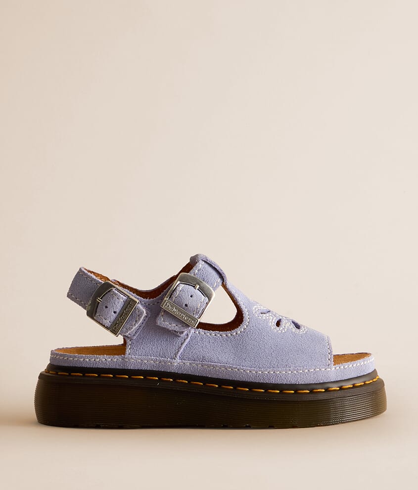 Dr. Martens Dunnet Flower Suede Sandal - Women's Shoes in