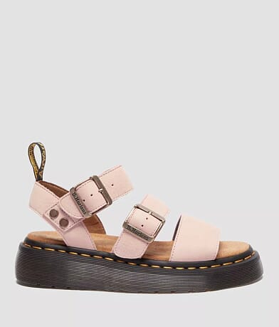 Dr. Martens Gryphon Quad Leather Flatform Sandal front view