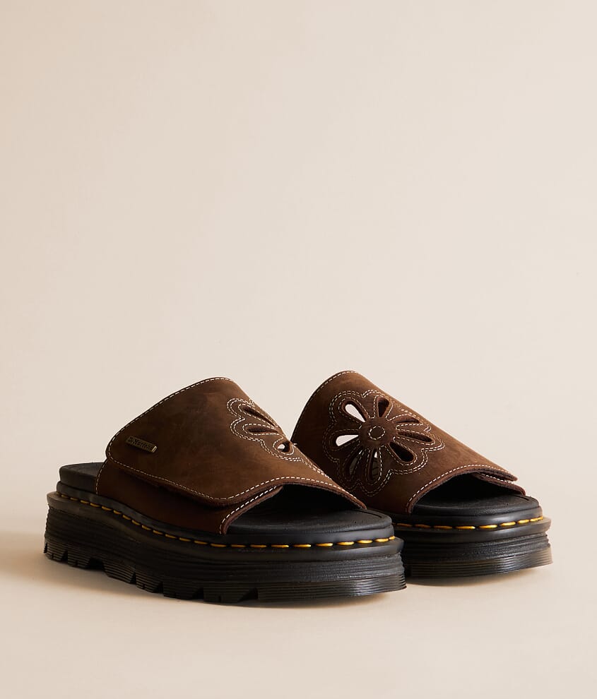 Zebzag Leather Slide
