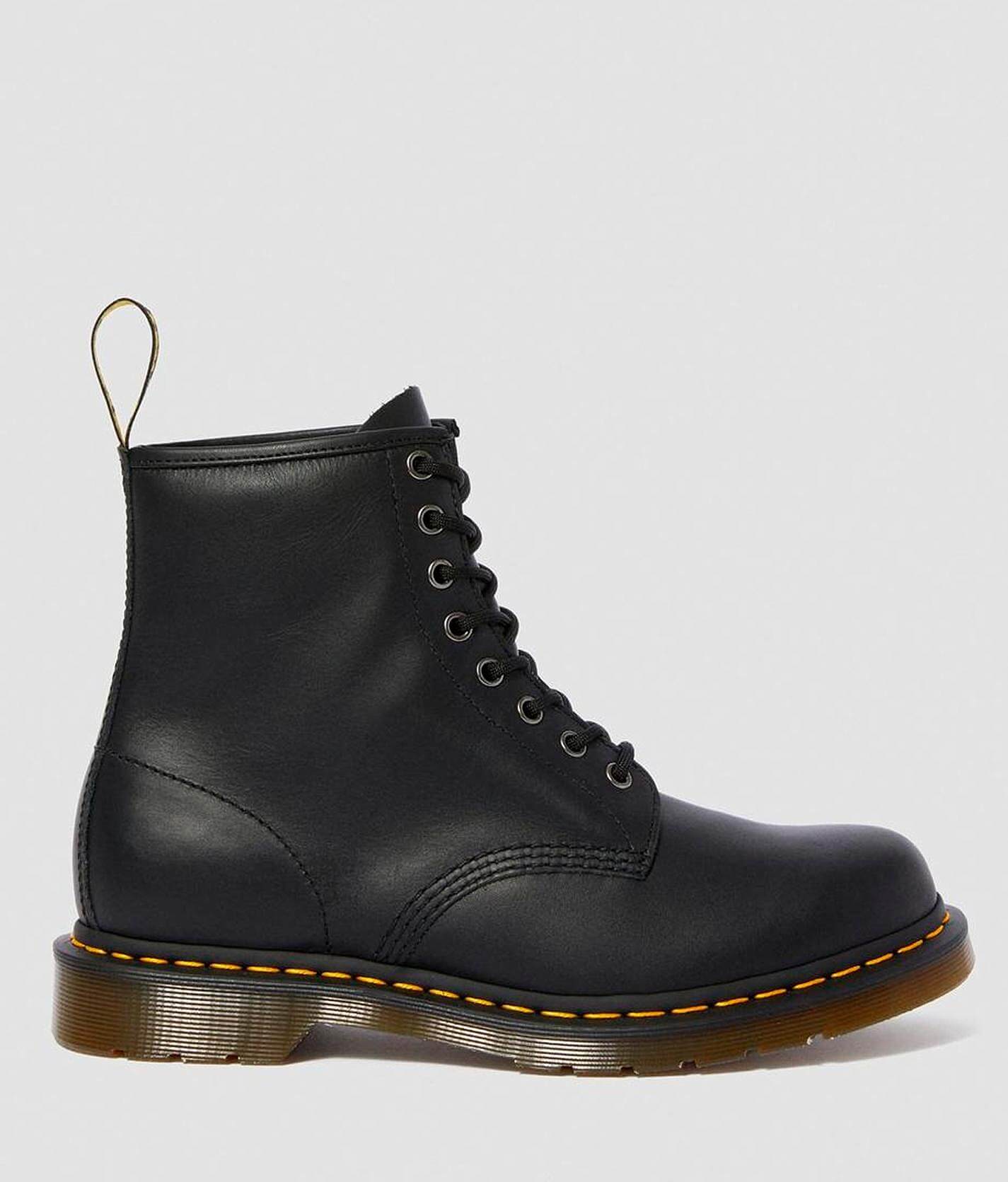dr martens black nappa leather boots