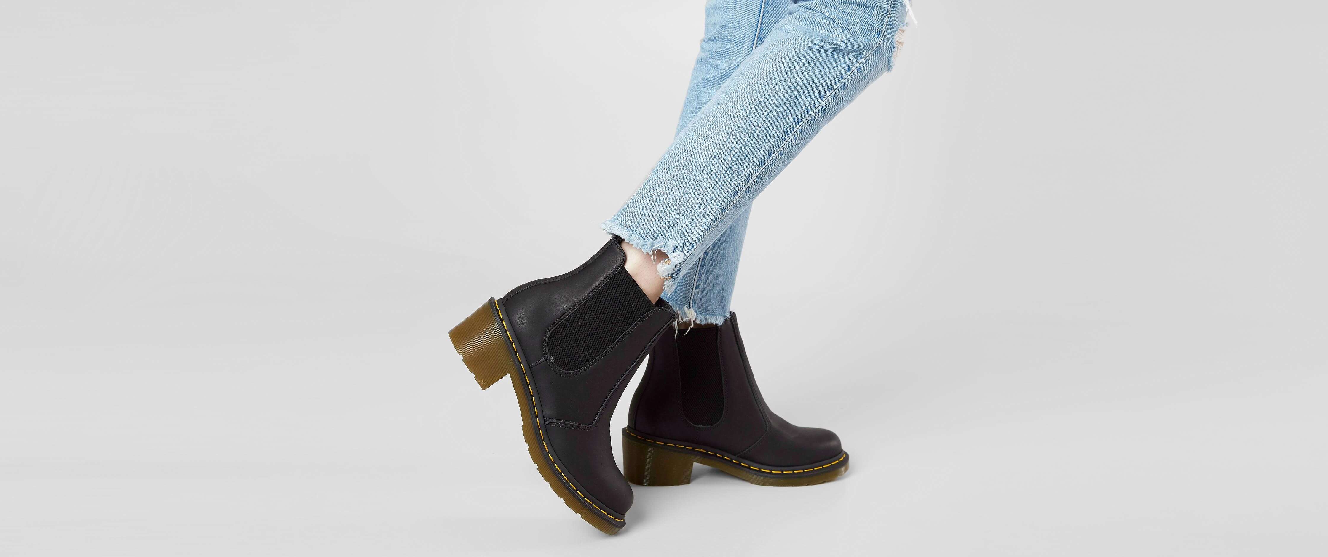 dr marten brown chelsea boots womens