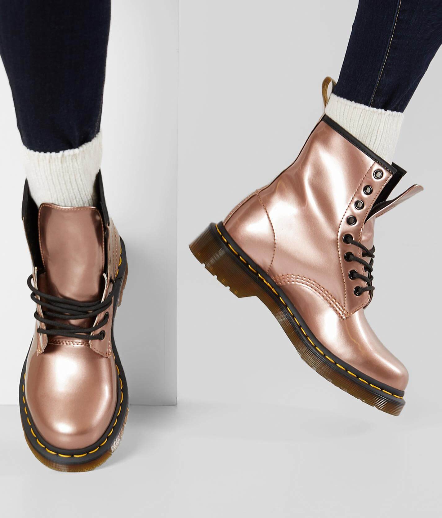 rose gold boots womens