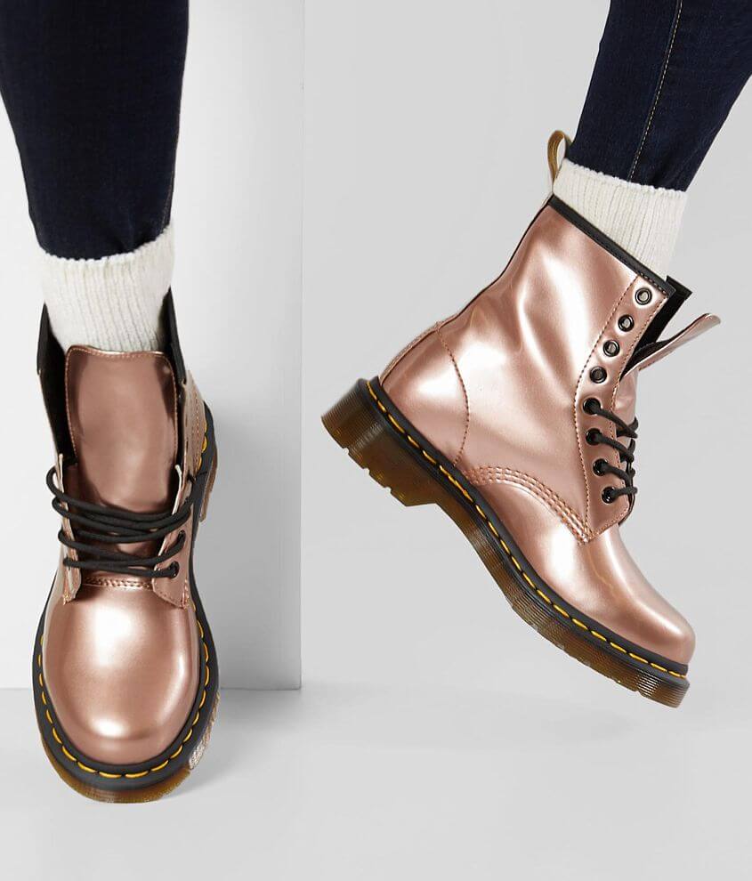 Dr. Martens Vegan Leather 1460 Boot Women s Shoes in Rose Gold