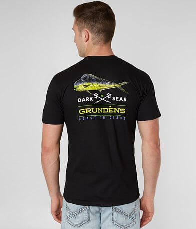 Dark Seas Grundens Mahi Mahi Angler T-Shirt BACK