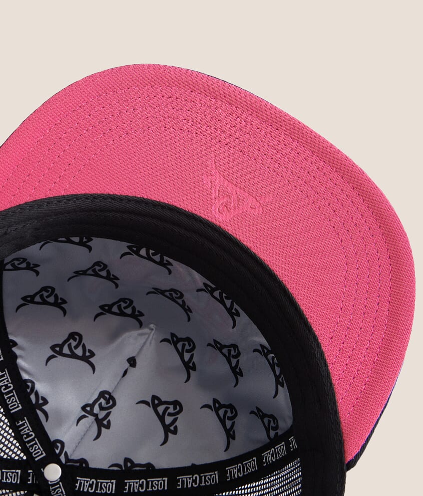Black Rosy Trucker Hat