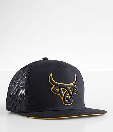 Lost Calf Black Gold Trucker Hat front view