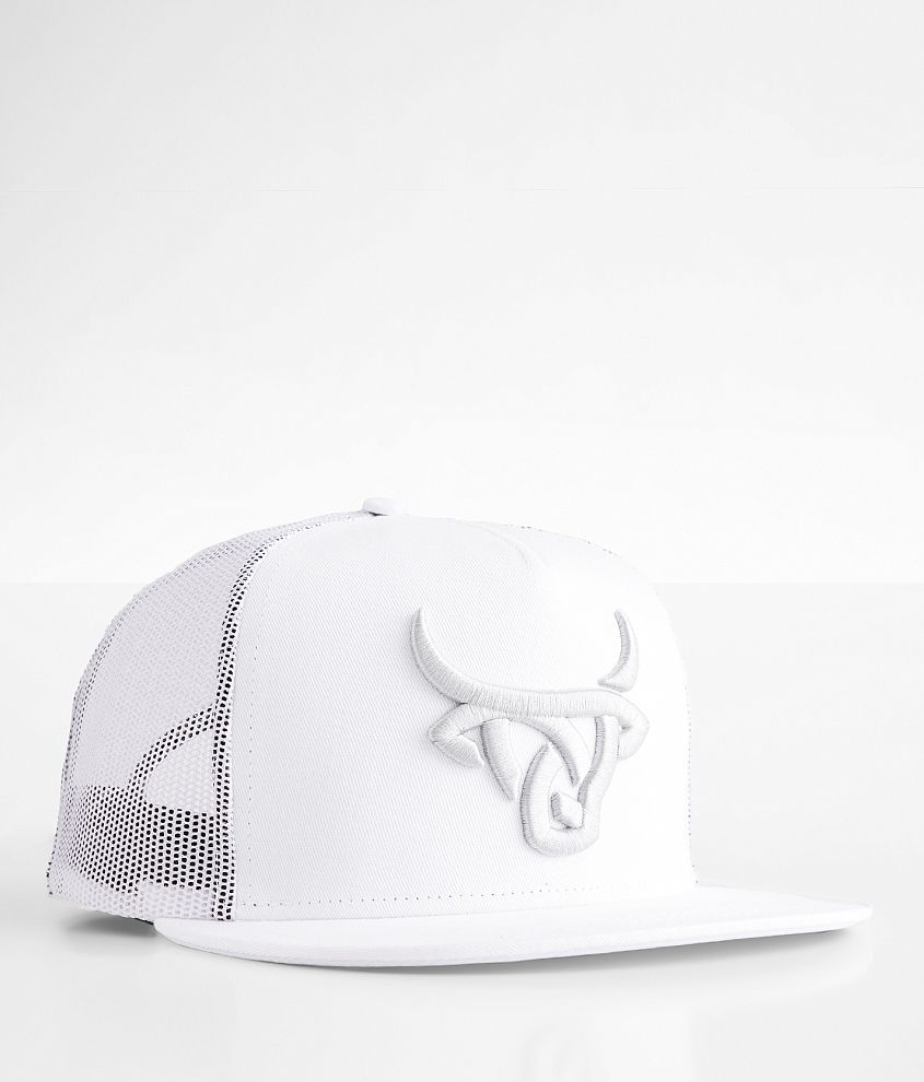 Lost Calf White Cattle Trucker Hat front view