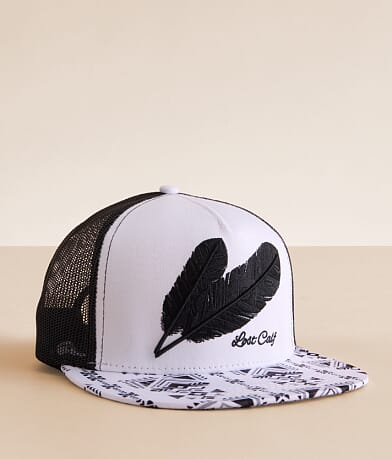 Lost Calf Feather Trucker Hat front view