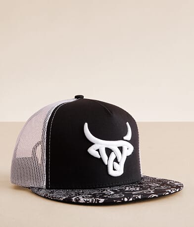 Lost Calf Logo Trucker Hat front view