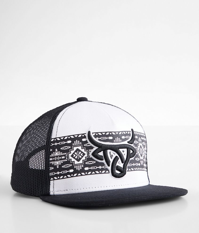 Boys - Lost Calf Shima Trucker Hat - Boy's Hats in White Black 