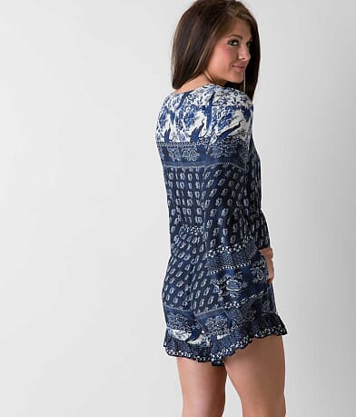 Sea Gypsies Printed Henley Romper back view