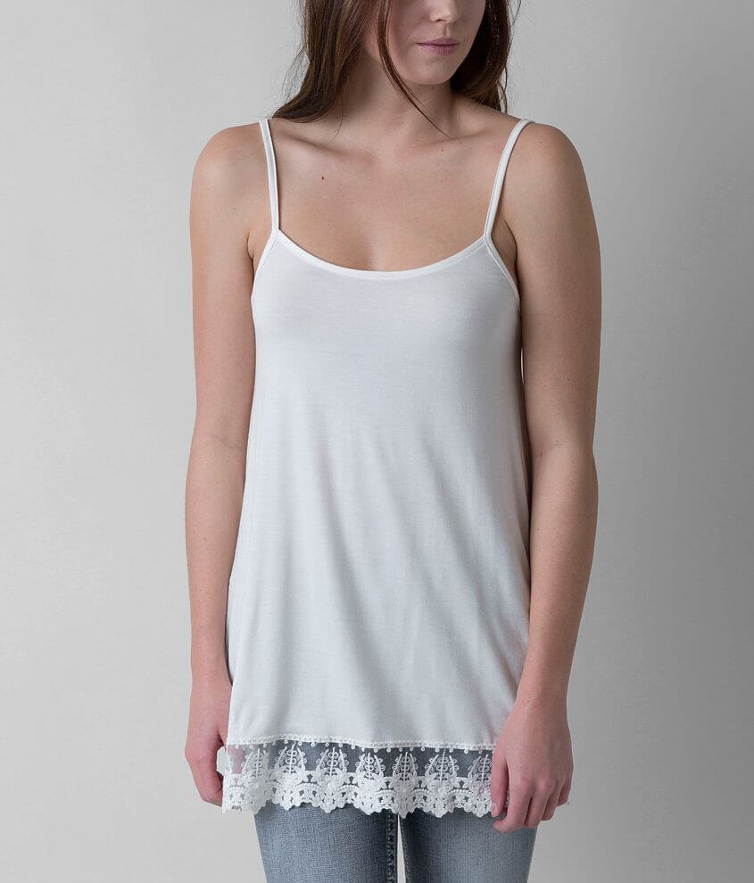 BKE Raw Edge Tank Top front view