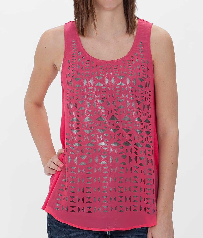 Daytrip Cut-Out Tank Top front view