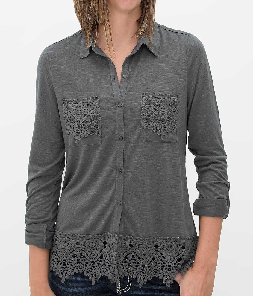 Daytrip Crochet Shirt front view