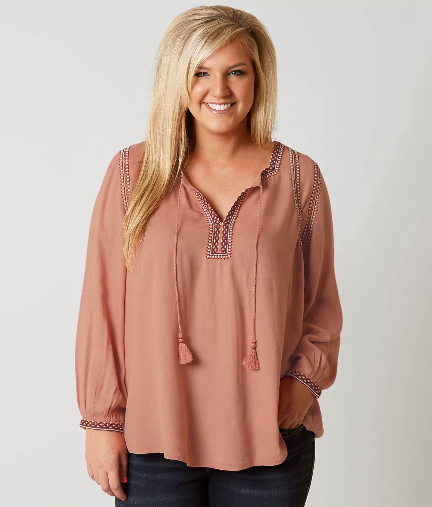 Lucky Brand Blouse - Size Only - Women's Shirts/Blouses in Misty Rose | Buckle