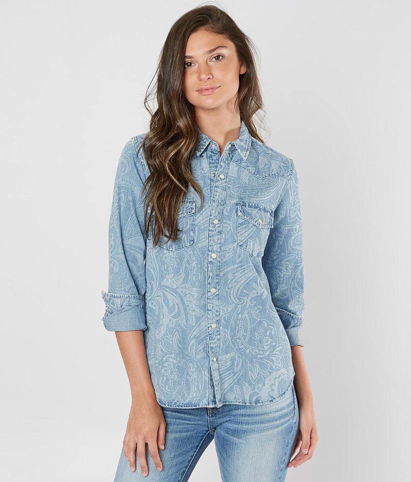 Lucky Brand Paisley Western Shirt - Women's Shirts/Blouses in