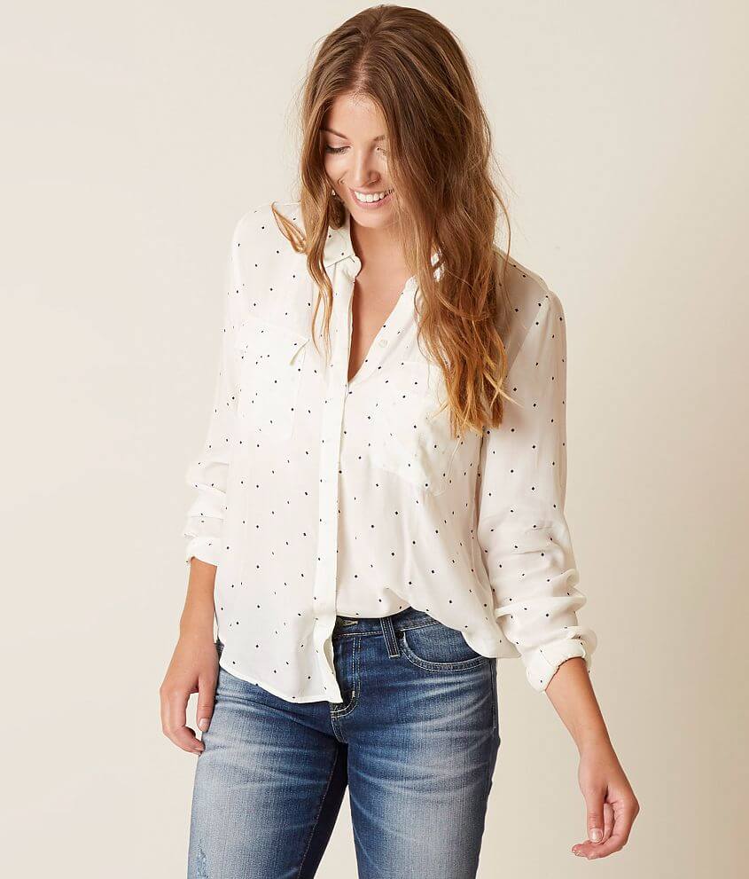 Lucky Brand Printed Blouse front view