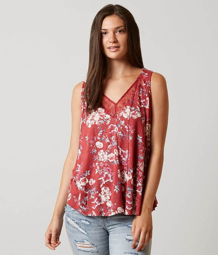 Lucky Brand Wildflower Tank Top front view