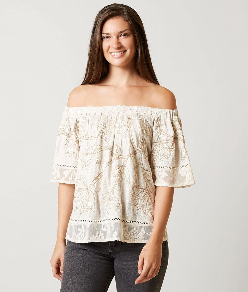 Lucky Brand Off The Shoulder Top front view