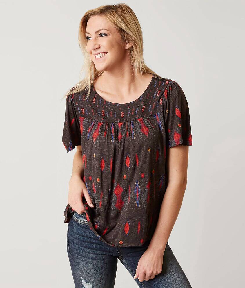 Lucky Brand Beaded Top front view