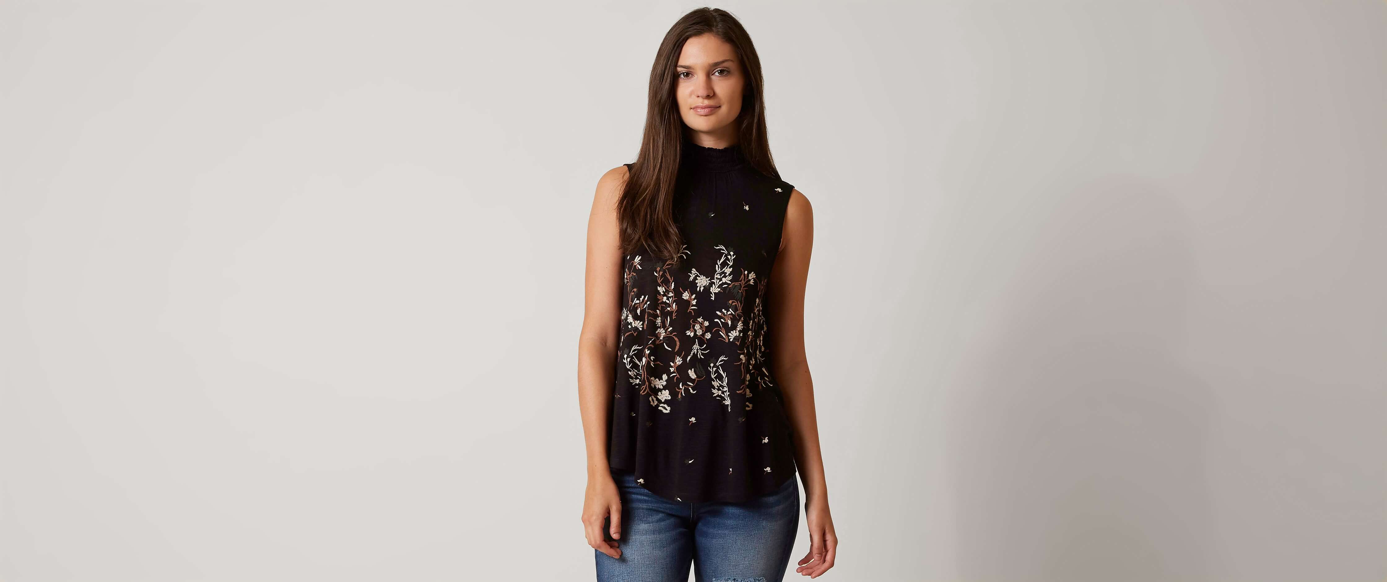 Image of Lucky Brand Mock Neck Tank Top