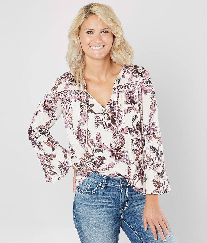 Lucky Brand Floral Top front view