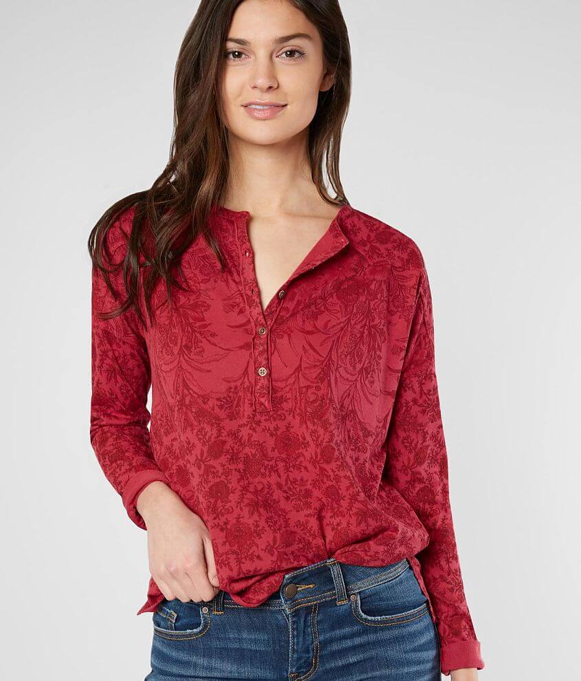 Lucky Brand Women's Denim Western Button Up Shirt