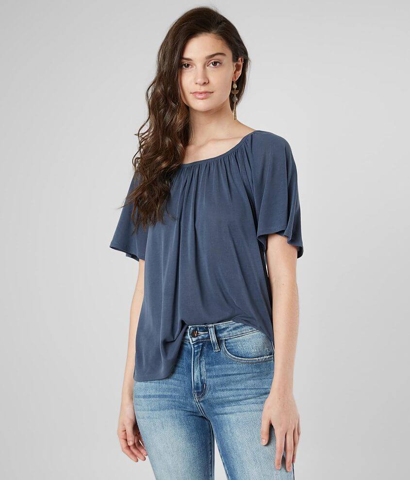 Image of Lucky Brand Flowy Ruched Top