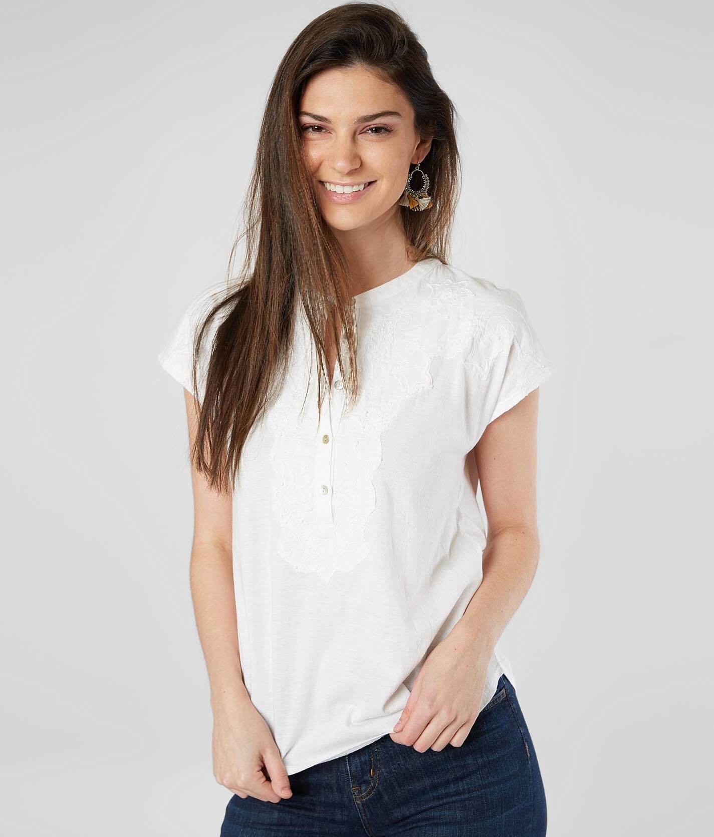 lucky embroidered top