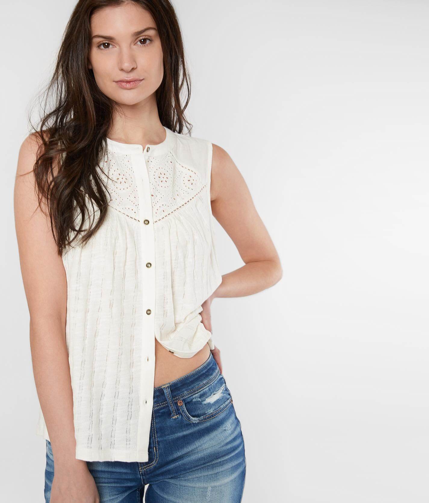 lucky brand sleeveless tops
