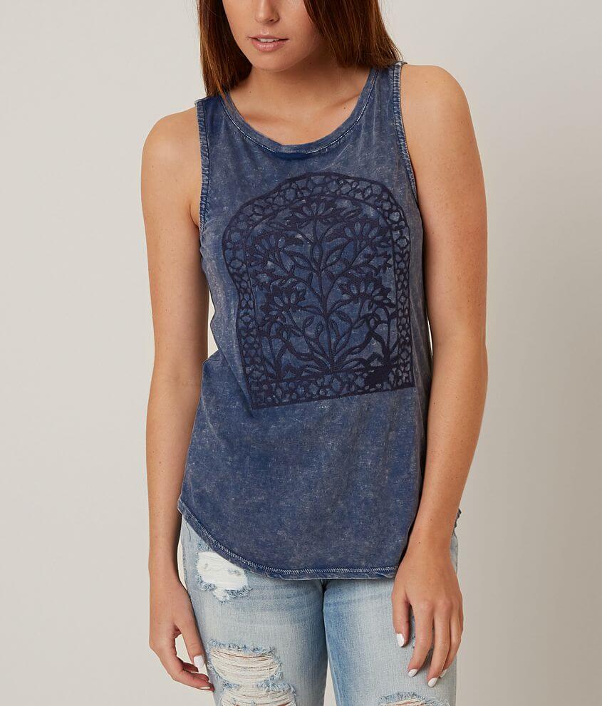 Lucky Brand Window Embroidery Tank Top front view