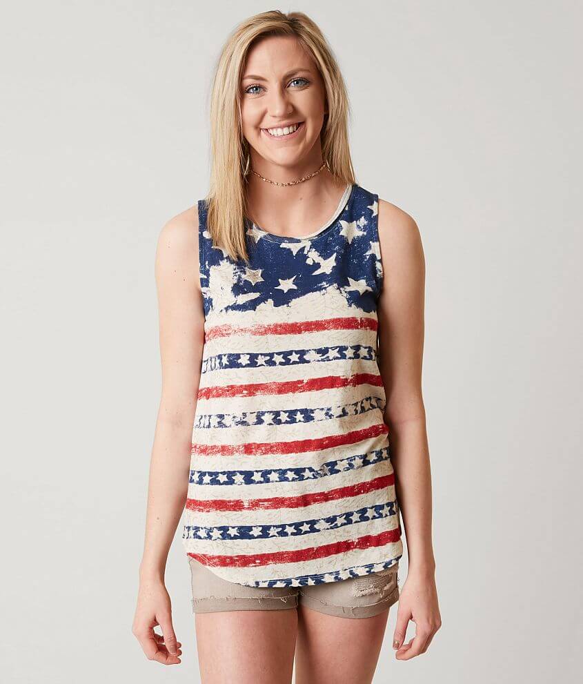 Lucky Brand Flag Tank Top front view