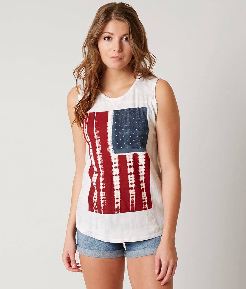 Lucky Brand Flag Tank Top front view