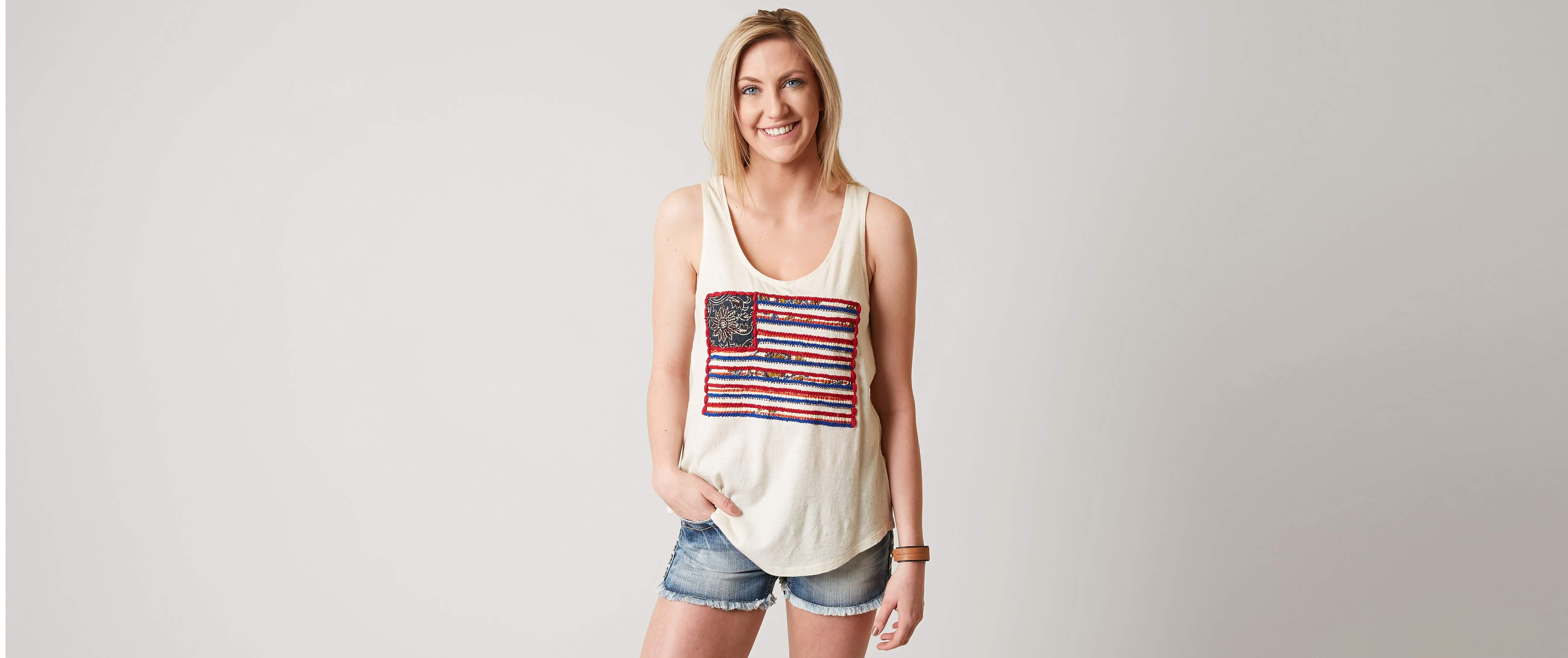 Image of Lucky Brand Flag Tank Top